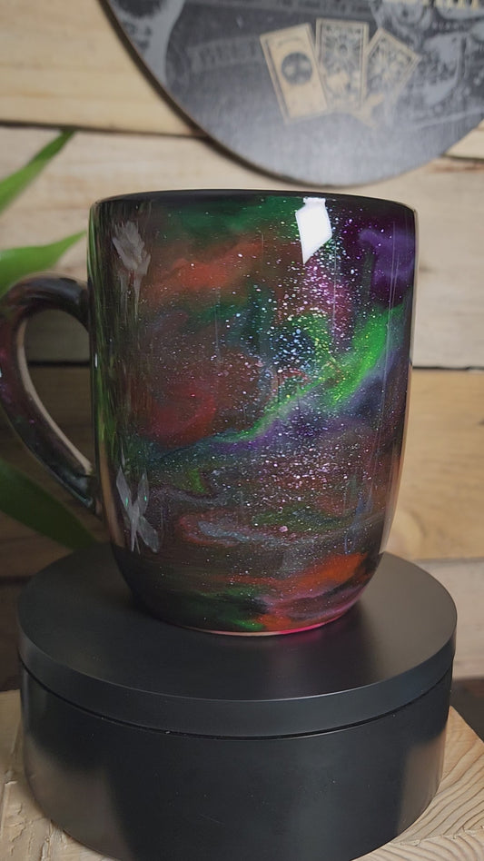 10oz tea cup multi color /glows